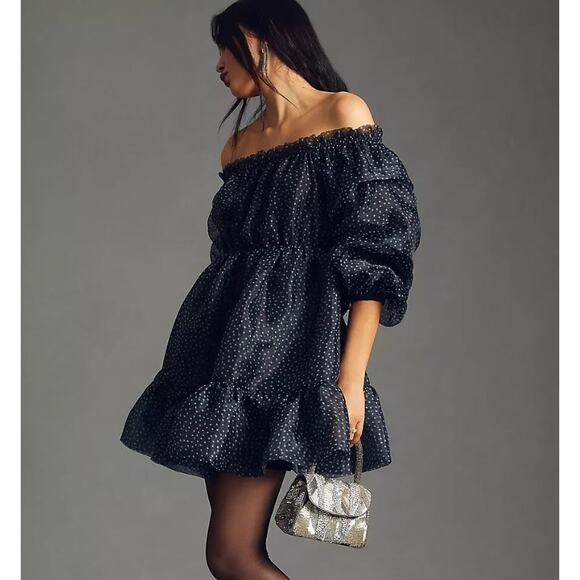 MARE MARE Tiered Strapless Mini Dress Size Large NWT - Picture 2 of 9